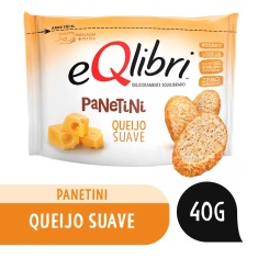 Snack Sabor Queijo Suave Panetini Equilibri 40g