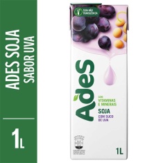 Bebida de Soja Sabor Uva Ades 1L