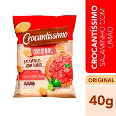 Salgadinho Sabor Salaminho com Limão Crocantíssimo Pullman 40g