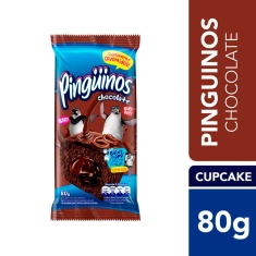 Bolinho Recheado Triplo Chocolate Pinguinos 80g