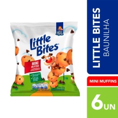 Mini Muffins de Baunilha com Gotas de Chocolate Little Bites 66g