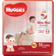 Fralda Supreme Care Hiper XG 52un Huggies