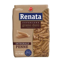Macarrão Grano Duro Integral Penne Renata 500g