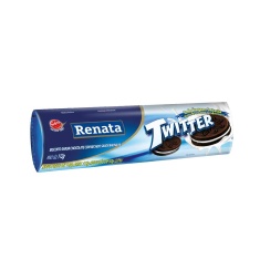 Biscoito Chocolate Recheado Baunilha Twitter Renata 112g