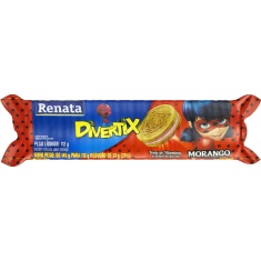 Biscoito Recheado Morango Renata 112g