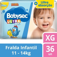 Fralda Babysec Ultra Mega XG 36un