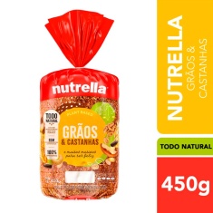 Pão de Forma Nutrella Grãos Castanhas 500g