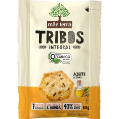 Biscoito Salgado Integral Azeite & Ervas Tribos 50g