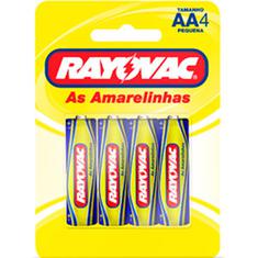 Pilha de Zinco AA Rayovac 4un.