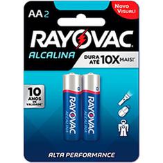 Pilha Alcalina AA Rayovac 2un.