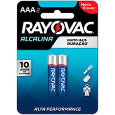 Pilha Alcalina AAA Rayovac 2un.