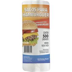 Saco Branco para Hambúrguer Romapack 500un.