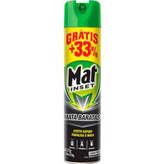 Inseticida Aerossol Mata Baratas Mat Inset 360ml Promocional