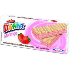Biscoito Wafer sabor Morango Danny 80g