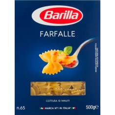 Macarrão Grano Duro Barilla Farfalle 500g