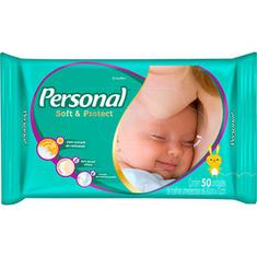 Toalha Umedecida Personal Soft & Protect 50un.