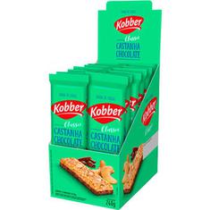 Barra de Cereal Sabor Castanha com Chocolate Kobber 12x20g