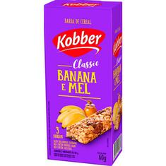 Barra de Cereal Sabor Banana e Mel Kobber 3x20g