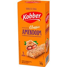 Barra de Cereal Sabor Amendoim Kobber 3x20g