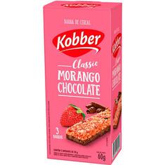Barra de Cereal Sabor Morango com Chocolate Kobber 3x20g