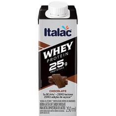 Bebida Láctea sabor Chocolate Whey Protein Italac 250ml