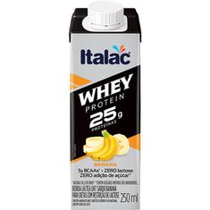 Bebida Láctea sabor Banana Whey Protein Italac 250ml