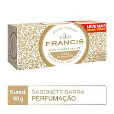 Sabonete em Barra Clássico Branco Francis 5x90g