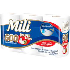Toalhas de Papel Mili 3un.