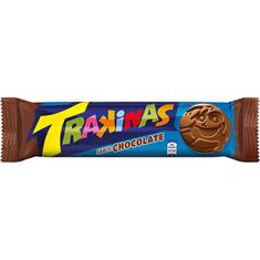 Biscoito Recheado Sabor Chocolate Trakinas 126g