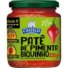 Patê de Pimenta Biquinho Sabor Defumado Castelo 250g