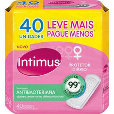 Protetor Diário Tecnologia Antibacteriana Intimus Days 40un.
