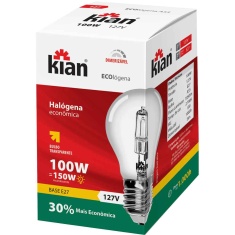 Lâmpada Incolor Ecológena 100W Kian 127V