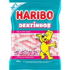 Bala de Gelatina Dentinhos Haribo 100g