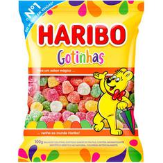Bala de Gelatina Gotinhas Haribo 100g