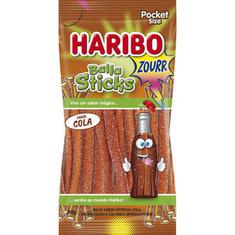 Bala de Gelatina Sticks Zourr Cola Haribo 80g