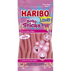 Bala de Gelatina Sticks Zourr Tutti Haribo 80g