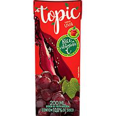 Bebida de Fruta Sabor Uva e Maçã Topic 200ml