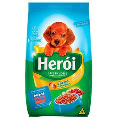 Alimento para Cães Filhotes Sabor Carne e Cereais Herói 2kg