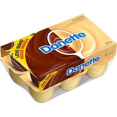 Sobremesa Láctea Chocolate ao Leite e Chocolate Branco Danette 1080g