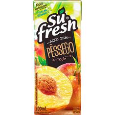 Bebida de Fruta Sabor Pêssego Sufresh 200ml
