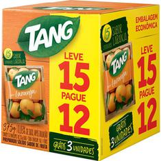 Refresco em Pó Sabor Laranja Tang Leve 15 Pague 12un.