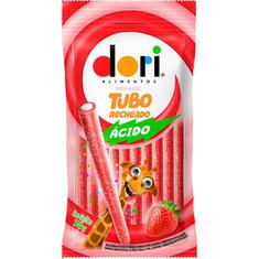 Bala Regaliz Tubo Sabor Morango Ácido Dori 70g