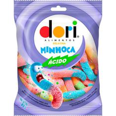 Bala de Gelatina Ácida Minhoca Dori 85g