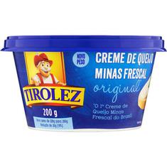 Creme de Queijo Minas Frescal Original Tirolez 200g