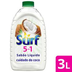 Lava Roupas Líquido Cuidado do Coco Surf 3L