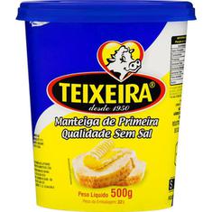 Manteiga Sem Sal Teixeira 500g