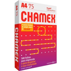 Papel Chamex A4 Laser 75g Pacote 500 folhas