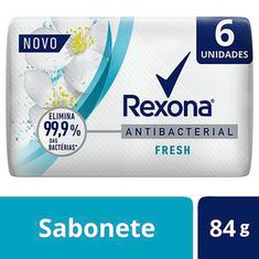 Pack Sabonete em Barra Antibacterial Fresh Rexona 6x84g