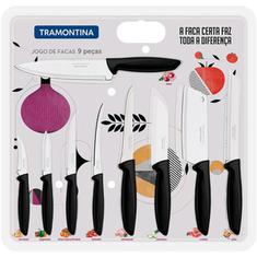 Conjunto de Facas Inox Plenus Tramontina 9un.