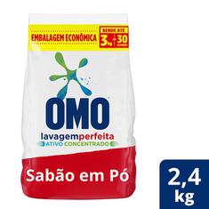 Lava Roupas em Pó Omo Lavagem Perfeita 2,4kg